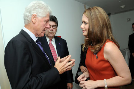 Bill Clinton helps raise funds for Caroline Fayard 