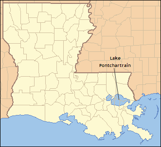 Lake Pontchartrain in Louisiana 